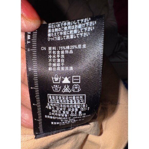 Retro Beige Polka Dot Puff Sleeve Button-Up Sweater‎ Black Flower Accent  Large - Picture 8 of 8